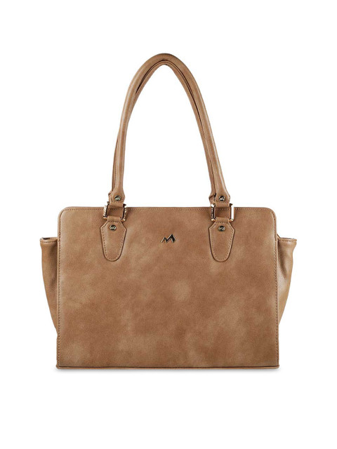 

Metro Brown PU Structured Shoulder Bag with Fringed