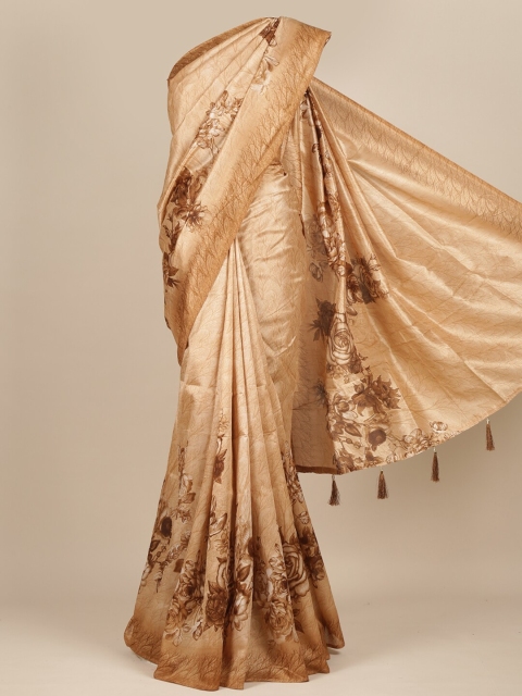 

Pothys Beige Floral Saree