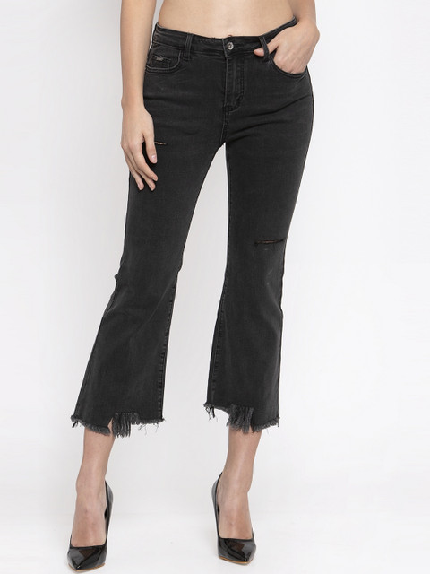 

Global Republic Women Black Low Distress Jeans