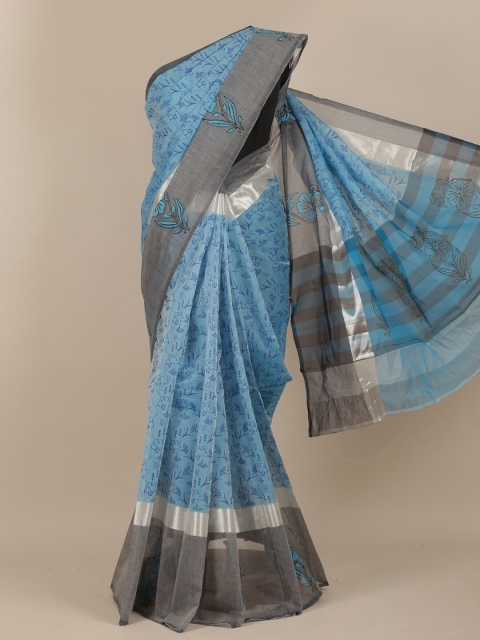 

Pothys Blue Floral Saree