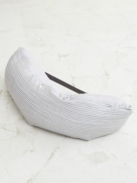 

Home Centre Grey & White Striped Long Neck Travel Pillow