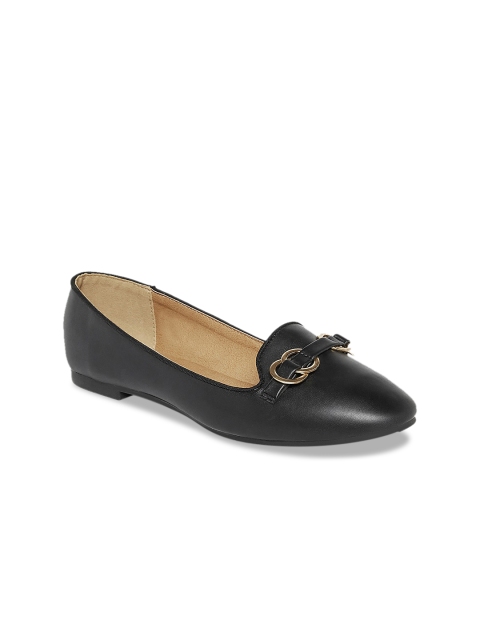 

Forever Glam by Pantaloons Women Black Embellished Ballerinas Flats