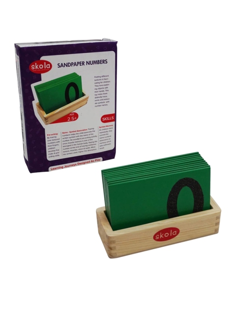 

SKOLA Unisex Kids Green Skola Toys Sandpaper Tracing Numbers