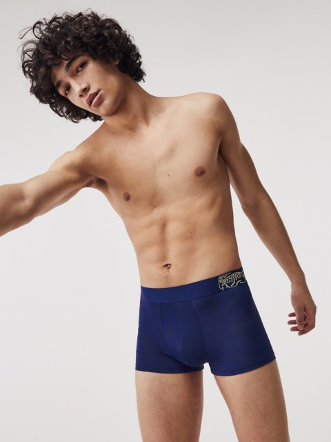 

Lacoste Men Blue Solid Boxers 5H0007F9F, Navy blue