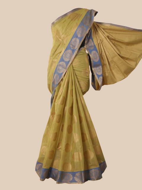 

Pothys Green & Blue Woven Design Saree