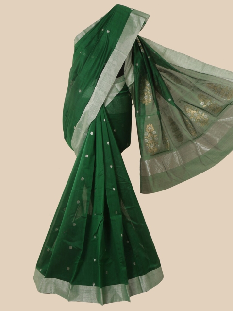 

Pothys Green Ethnic Motifs Maheshwari Saree