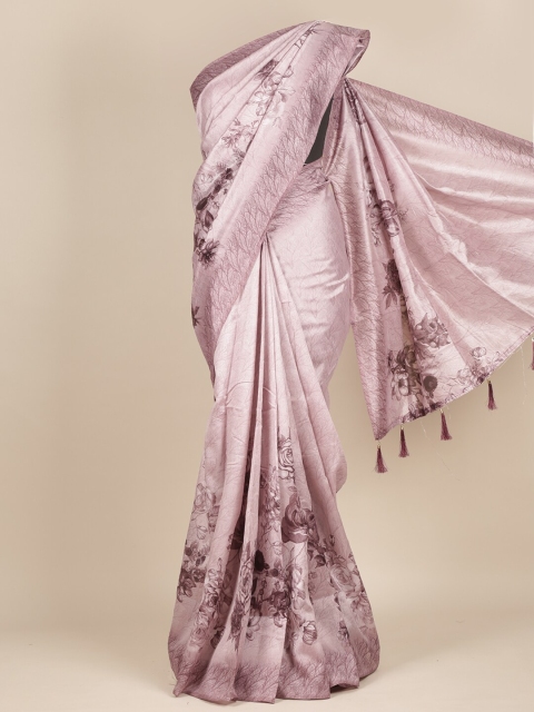 

Pothys Lavender & Brown Floral Saree