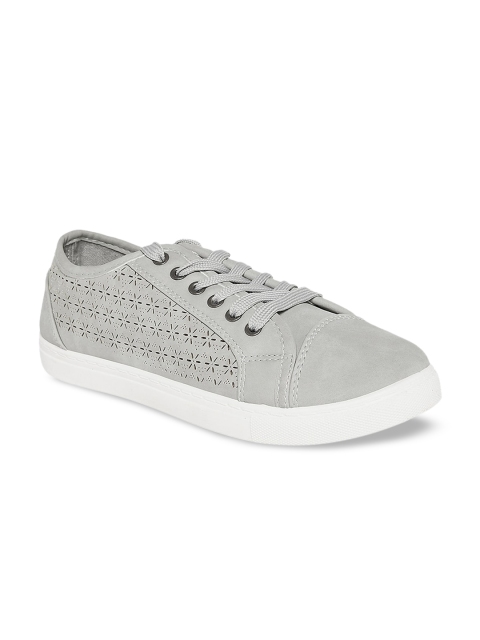 

Forever Glam by Pantaloons Women Grey Woven Design Sneakers