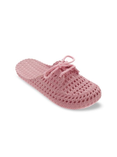 

TRENDS & TRADES Women Pink Woven Design Sneakers