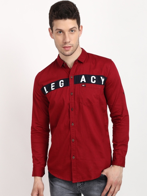 

V2 Value & Variety Men Maroon Printed Casual Shirt
