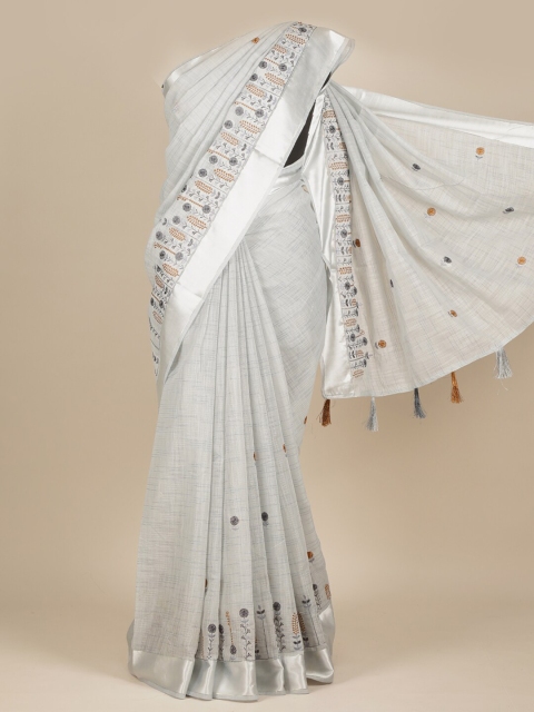 

Pothys Grey Woven Design Pure Cotton Saree