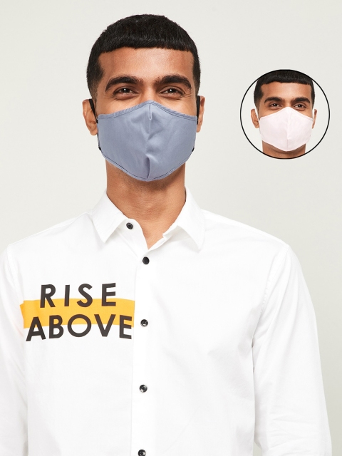 

CODE by Lifestyle Mens Pack of 2 Protective Outdoor Masks, White