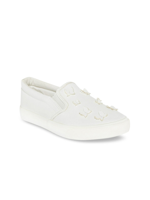 

Forever Glam by Pantaloons Women White Slip-On Sneakers