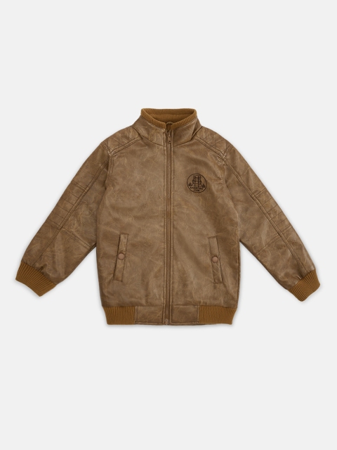

Pantaloons Junior Boys Tan Bomber Jacket