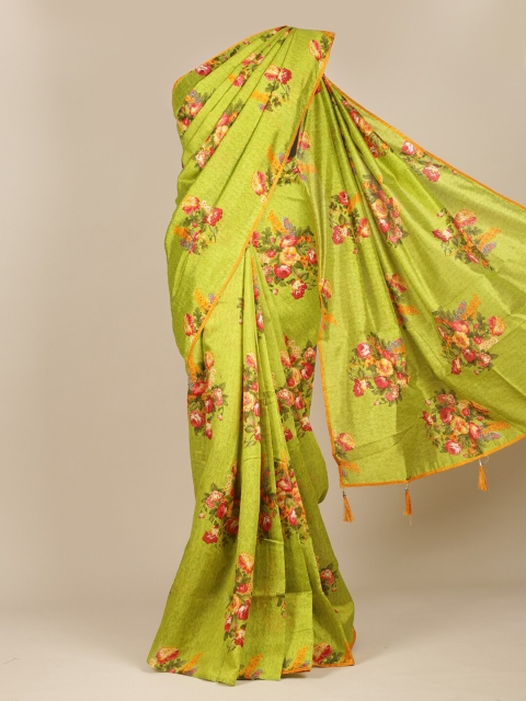 

Pothys Green Floral Saree