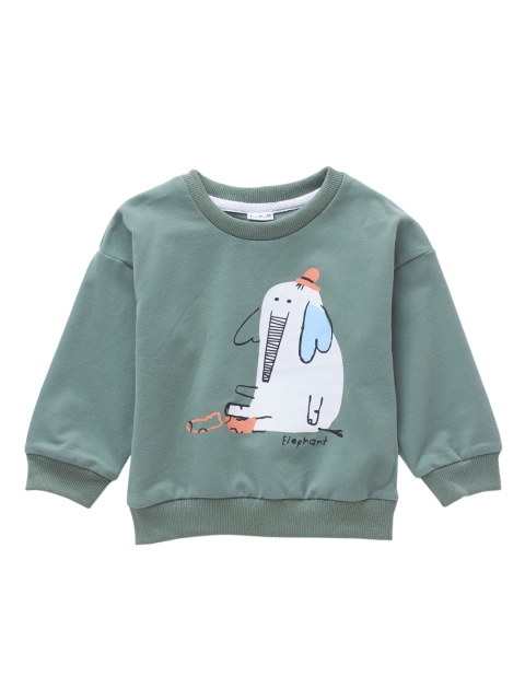 

Like A Boss Unisex Kids Green Printed Sweatshirt