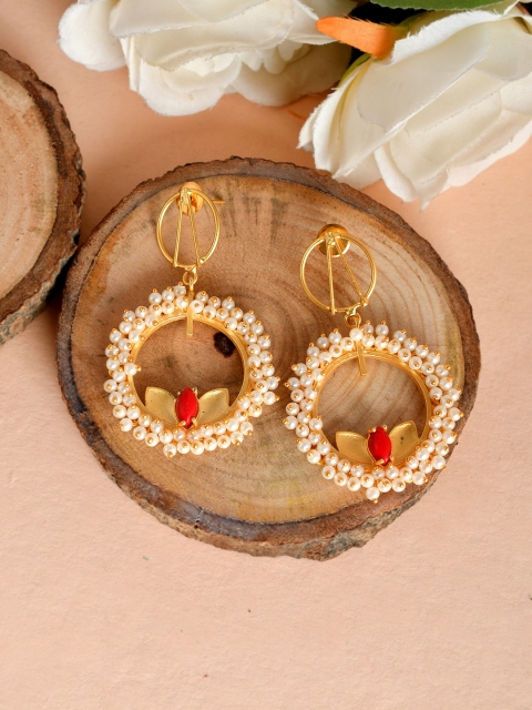 

Silvermerc Designs Gold Plated Contemporary Drop Earrings