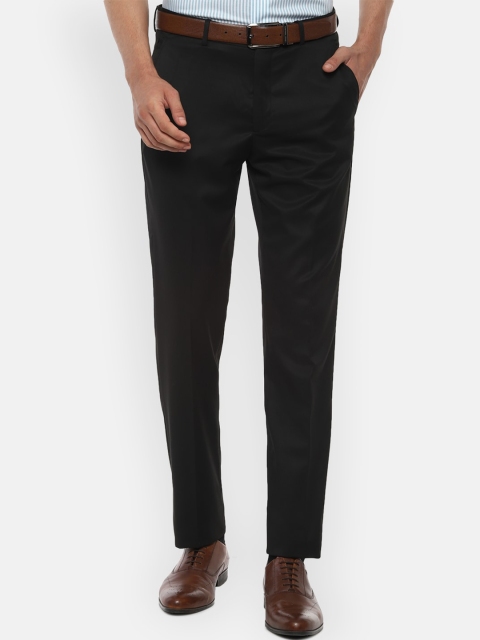 

Louis Philippe Men Black Slim Fit Formal Trousers