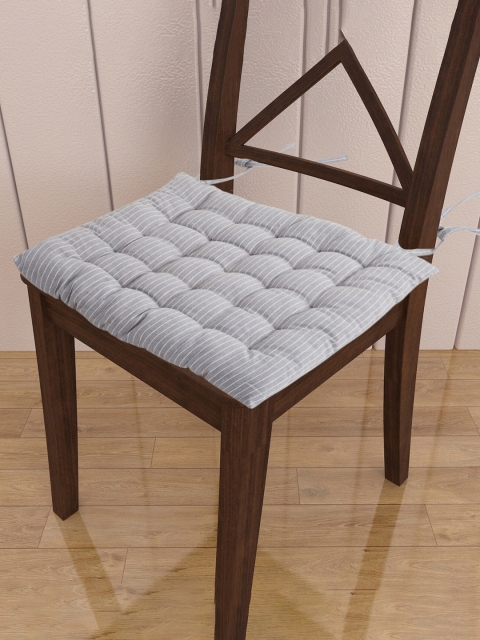 

Home Centre Grey & White Striped Poise Everyday Essential Chairpad