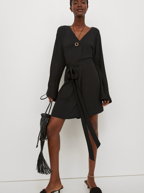 

H&M Women Black Short Kaftan