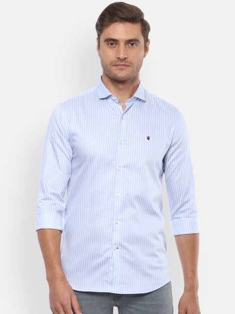 

Louis Philippe Sport Men Blue Slim Fit Striped Casual Shirt