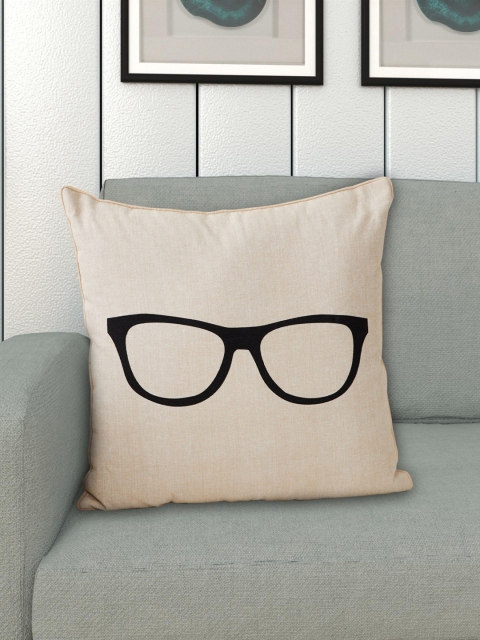 

Home Centre Beige & Black Printed Cotton Filled Cushion