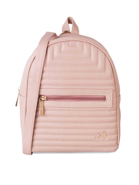 

Metro Women Pink Textured PU Structured Sling Bag