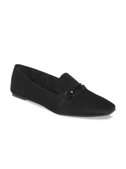 

Forever Glam by Pantaloons Women Black Woven Design Loafers