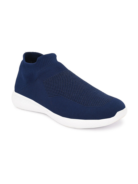 

AfroJack Men Navy Blue Mesh Running Non-Marking Shoes