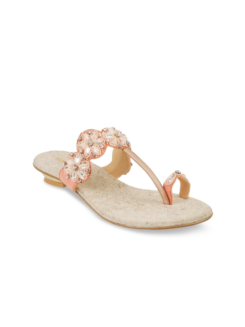 

Mochi Tan Embellished Comfort Sandals