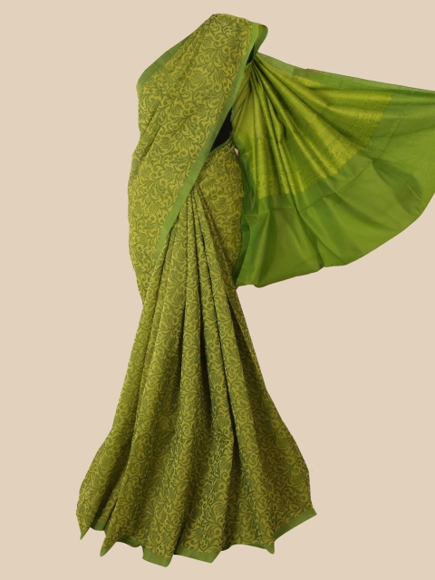 

Pothys Green Ethnic Motifs Kanjeevaram Saree