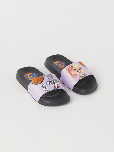 

H&M Girls Purple Bugs Bunny Print Pool Shoes