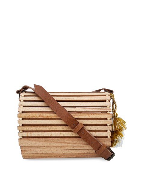 

IMARS Tan Brown Solid Sling Bag
