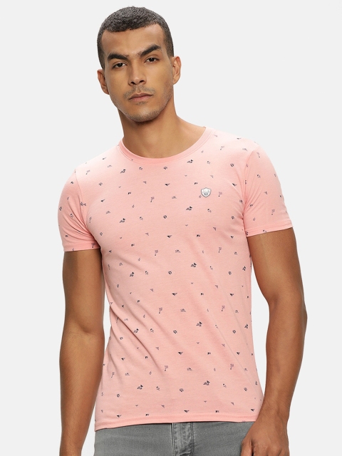 

V2 Value & Variety Men Pink Printed T-shirt