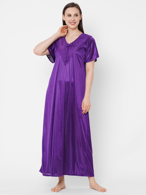 

Juliana Dream Purple Maxi Nightdress