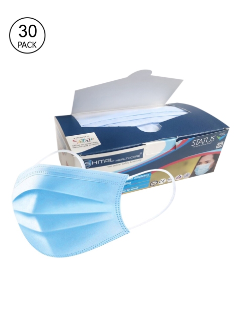 

Status Unisex Pack Of 30 Blue 3-Ply Surgical Face Masks