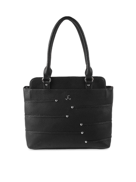 

Mochi Black PU Structured Shoulder Bag