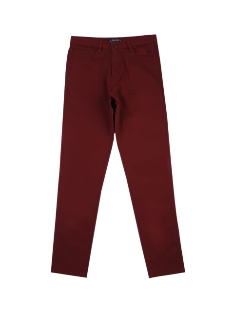 

Allen Solly Junior Boys Maroon Solid Regular Trousers