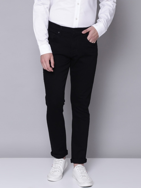 

BEN SHERMAN Men Black Slim Fit Cotton Jeans