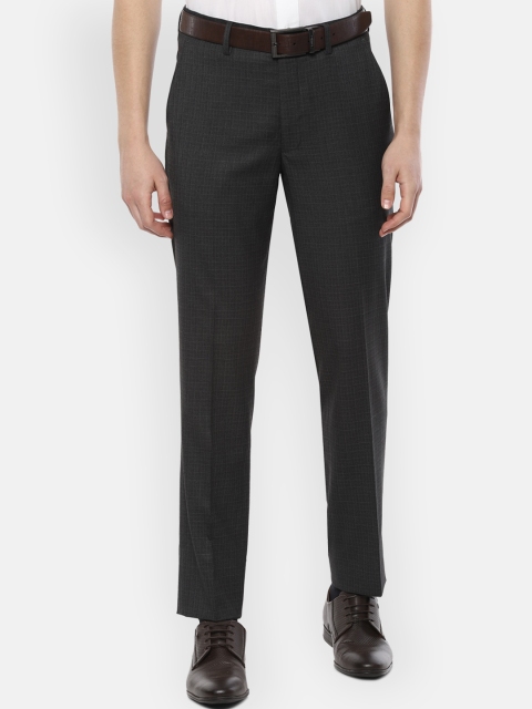 

Louis Philippe Men Black Slim Fit Formal Trousers