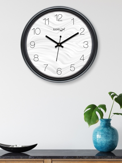 

RANDOM White & Grey Printed Contemporary Wall Clock