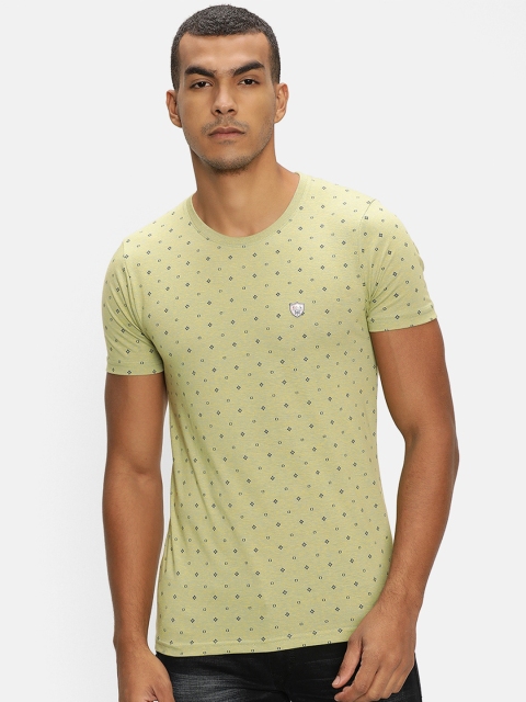 

V2 Value & Variety Men Green Printed T-shirt