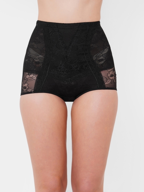 

Heart 2 Heart Women Black Lace High-waist Shaper Brief 2397BLACK