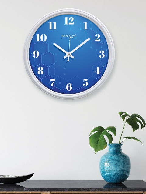 

RANDOM Blue Printed Contemporary Wall Clock