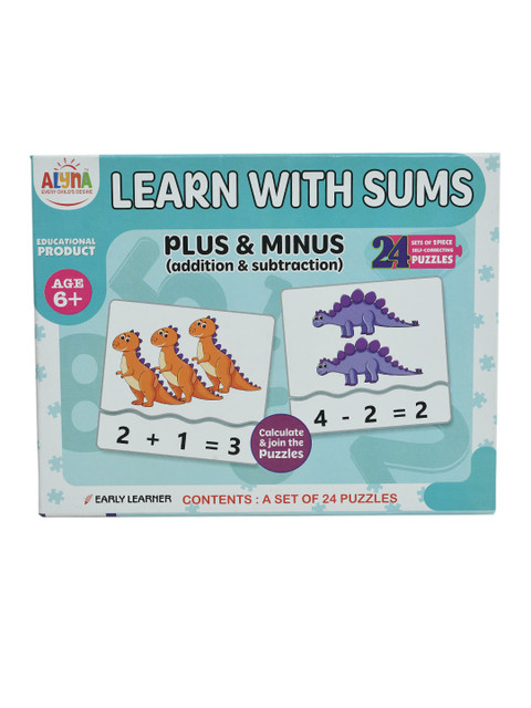 

DukieKooky Kids White & Yellow Learn With Sums Puzzle