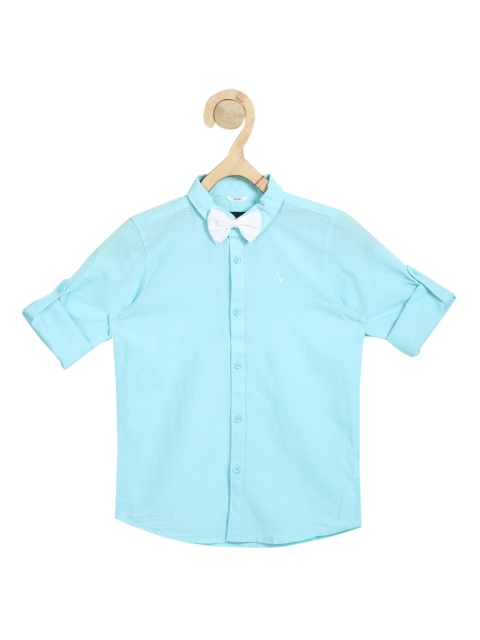 

Allen Solly Junior Boys Blue Solid Casual Shirt