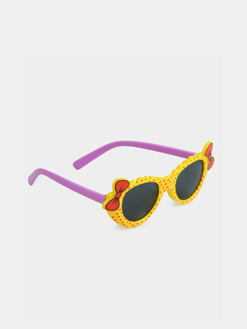 

DukieKooky Girls Black Lens & Yellow Cateye Sunglasses with UV Protected Lens 900356