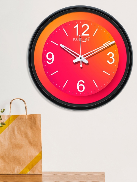 

RANDOM Pink & Orange 30 cm Contemporary Wall Clock