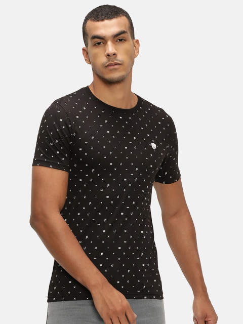 

V2 Value & Variety Men Black Printed Cotton T-shirt