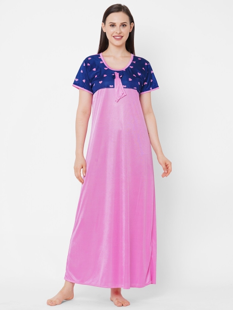 

Juliana Dream Pink Printed Nightdress